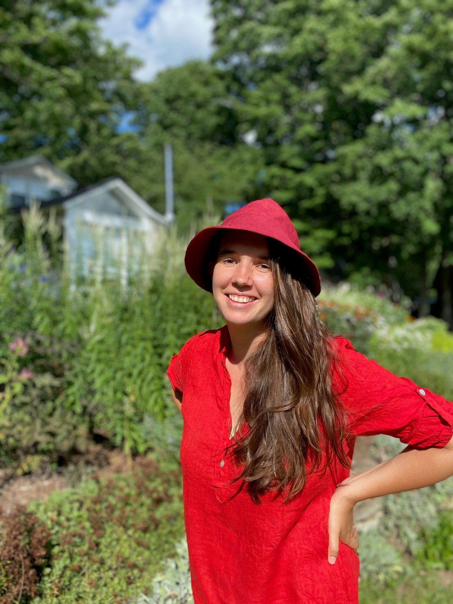 Adult Flower Farmer Sunhat